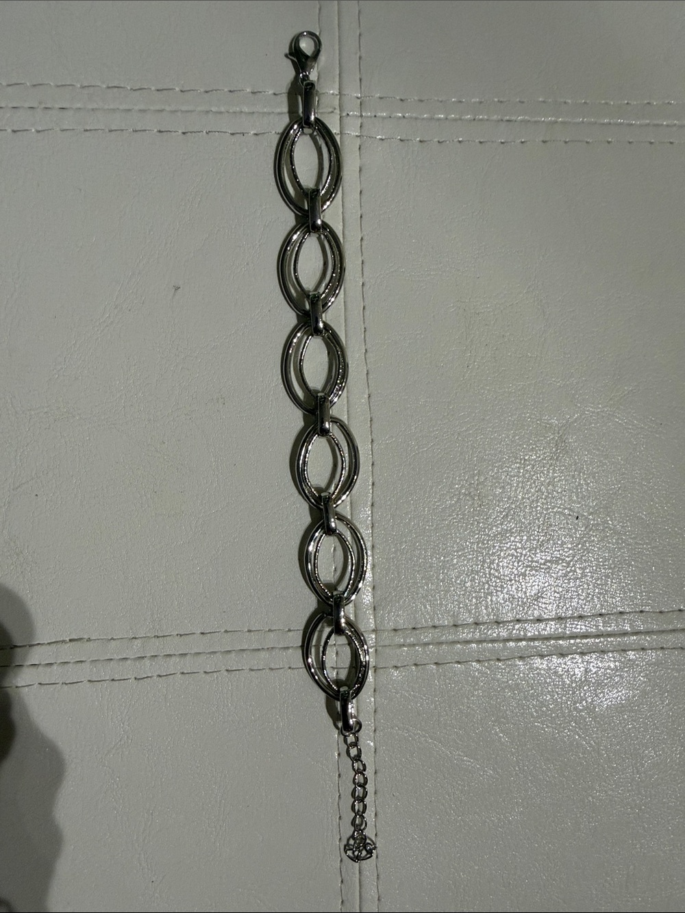 paparazzi Silver Linked Oval Chain Bracelet